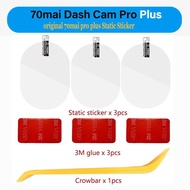 For  70mai Dash Cam Pro plus Dash Cam Smart 3M Film and Static Stickers  for 70mai Pro plus Car DVR 3M film holder 3pcs