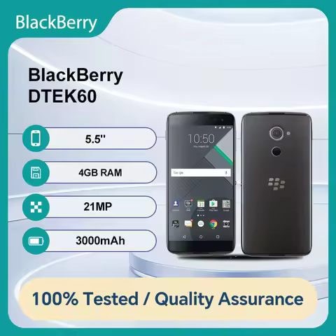 Unlocked Original BlackBerry DTEK60 4G NFC Fingerprint 32GB 4GB RAM 5.5 inches 21MP Android 6.0 3000