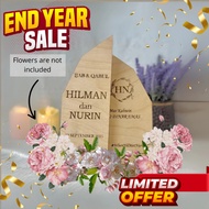 FRAME MAS KAHWIN IJAB QABUL/PLATE HANTARAN (FREE STAND) SHIP OUT 1-3 DAYS