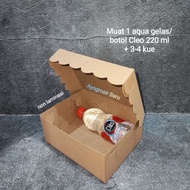 Dus kraft untuk snack box aneka ukuran (5box)