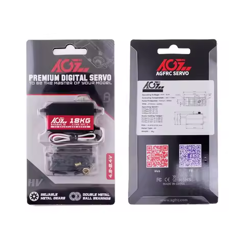 B45BHL AGFRC Fast Speed V2 18KG Brushless Digital Programmable Low Profile RC Servo For 1/10 Off-Roa