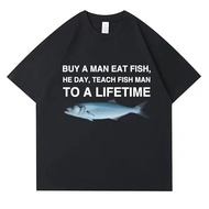 Funny Fish Design Unisex Casual T-Shirt