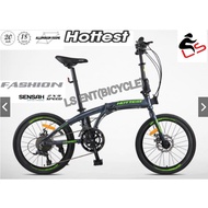 20" 451 Hottest Alloy Folding Bike 18Speed Basikal Lipat Aluminum