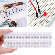 USNOW 830-Hole Breadboard, U Shape White MB-102 Breadboard, Solderless PCB Board 830 Tie Points Red 