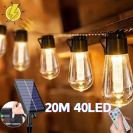  S14 ชุดไฟปิงปอง ไฟประดับตกแต่ง ไฟ LED กลางแจ้ง 15เมตรพร้อมหลอดไฟ16 ดวง IP65 กันน้ำ ไฟสวน หลอดไฟ E2