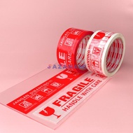 1 BOX LAKBAN FRAGILE 2" INCH X 50M SAZANAMI JANGAN DI BANTING JNE JTR