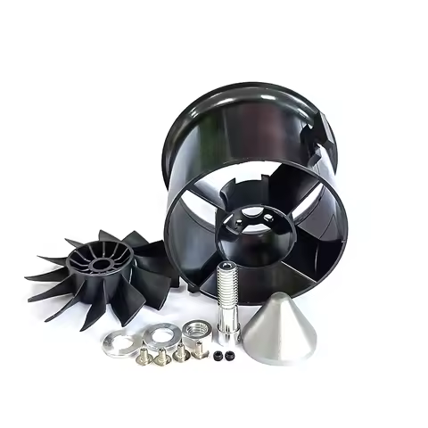 QX-MOTOR Brand 6 /12 Blades Ducted Fan Suit 70mm EDF KIT No Brushless Motor For RC Airplane, Manufac