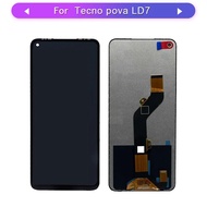☬For Tecno pova LD7 LD7J Full LCD display touch screen complete glass digitizer assembly Mobile ⓛm