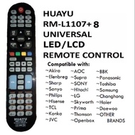 RM-L1107+X  Universal LED/LCD Remote Control with Media Play and 3D Buttons For Majority Brands