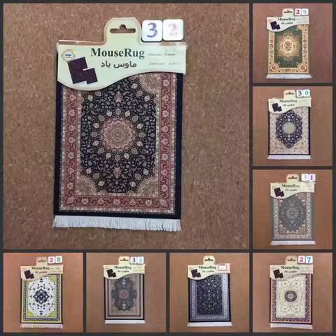 Persian Rug Mouse Pad Carpet Mousepad 180X280 Mini Coaster Carpets Rubber Woven Mat Small Table Mat 