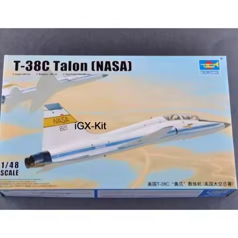 Trumpeter 02878 1/48 Scale US NASA T38 T38C T-38C Talon Jet Trainer Plane Plastic Assembly Model Bui