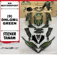 HONDA RSX RS-X 150 (9) DNLGM1 GREEN (HIJAU LUMUT) RAPIDO BODY COVERSET (STICKER TANAM/AIRBRUSH)