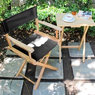 Director Chair 18" [ ไม้สีธรรมชาติ ] เก้าอี้ไดเร็คเตอร์ เก้าอี้ผู้กำกับ เก้าอี้ปิคนิค เก้าอี้แคมป์ปิ