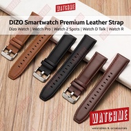 DIZO Smart Watch Strap, Premium Leather Series 22mm & 20mm (For DIZO Watch, Watch 2, Watch Pro, Spor