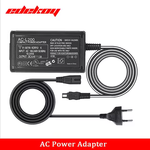AC-L200C/B/D L25B 100V-240V AC Power Adapter Camcorder charger DC8.4V1.5A for Sony HDR-XR HC SR CX D