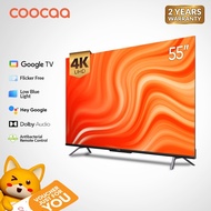 Coocaa 55 Inch - 4K Google TV,Flicker Free, Google Assistant Voice Control 55Y72 Series