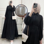 dress wanita gamis lebaran 2025 viral gamis kondangan terbaru Hanira kekinian dan fashionable