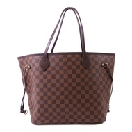 LOUIS VUITTON Damier Neverfull MM金扣肩背袋/手挽袋