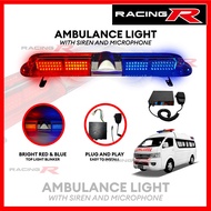 Excellabs Ambulance Blinker LED Light with Siren and Microphone / Ambulance Emergency Top Light