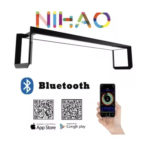 MicMol NiHao Bluetooth / App Control Aquarium Plant Light Full Spectrum Freshwater Lamp Aquaculture 