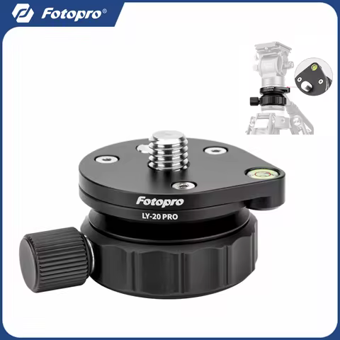Fotopro LY20 PRO Tripod Speedy Mini Leveling Base Universal Horizontal Adjustment Mount for DSLR Cam