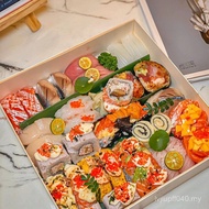 Body Disposable Sushi Influencer Japanese Sushi Wooden Platter Thorn Sushi Packaging Box Box Box Lun