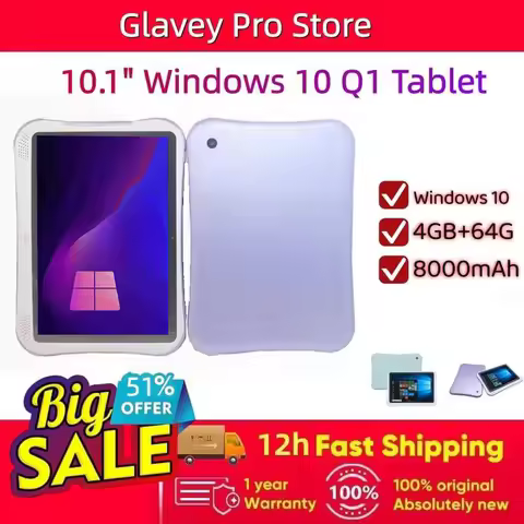 2026 Hot Sales 64Bits 10.1 Inch Tablet PC Windows 10 Quad Core 4GB RAM 64GB ROM Intel Atom X5-Z8350 