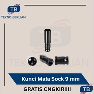 MATA Socket Eye Wrench Socket Impact Connector Length 1/ 2 Inch Deep Wall Long 9 mm 9 mm