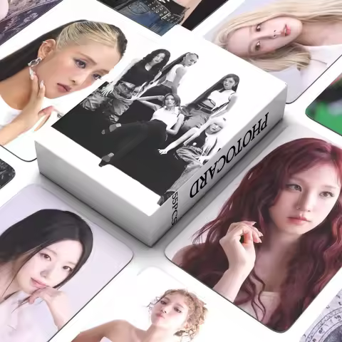55Pcs KPOP I-DLE Mono Member Photocards Set MiYeon Soyeon YUQI Minnie Shuhua Boxed Lomo Cards Two-Si