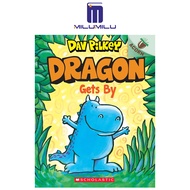 Dragon Gets By: หนังสือโอ๊ก (Dragon #3) หนังสือปกอ่อนโดย Dav Pilkey Dog Man หนังสือภาษาอังกฤษดั้งเดิ