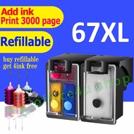 hp 67 ink hp 67xl hp67xl refillable ink cartridge compatible for hp 1212 2723 2700 2300 2332 2333 27