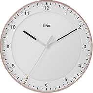 Braun Classic Radio Controlled Large Analog Wall Clock Central European Time Zone (DCF/GMT+1) with S