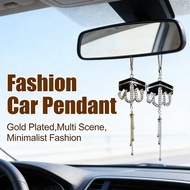 Unobstructed View Multi Scene Use Decor Minimalist Car Pendant Gold Frame Fashion