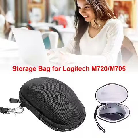 Portable Mouse Bag Shockproof Carrying Case for Logitech M720 M705 Wireless Mouse Storage Bag Comput
