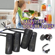 CD60 Motor Start Kapasitor Kulkas 64UF/75uf/80UF/88-108uf/Kapasitor Freezer/Capasitor Starting Kulka