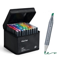 MW&Chenrui ปากกามาร์คเกอร์ (Brush หัว+Broad หัว) Marker ปากกาเมจิก ปากกาวาดภาพ ชุด สำหรับการวาดภาพแบ