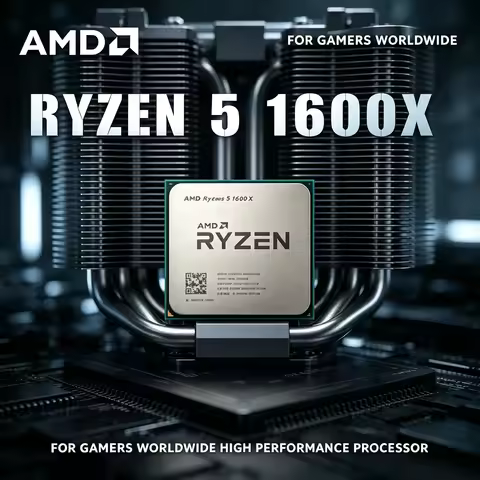 AMD Ryzen 5 1600X 3.6GHz Six Core Twelve Thread CPU 95W L3 16M Socket AM4 R5 1600X Desktop Gaming Pr