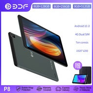 แท็บเล็ต P8 8GB 256GB PC 8000MAh WIFI 5.0 8.0นิ้ว Ten Core MTK 8321 Android 10แล็ปท็อป8 + 5MP GPS WPS สำนักงาน Pad