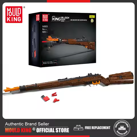 Mould King 14002 Block Gun Toys The MOC 98K Sniper Rifle Building Block Set Assembly Brick Gun Model