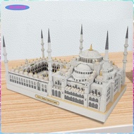 [ukgjmkm6] Architecture Puzzle Model 3D Mosque Model Kits Paper Puzzle Building Set Brain Teaser Toy