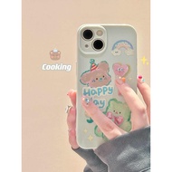 Love Fancy Flower Bear Casing Vivo Y21D Z10R 5G V60 Lite V60 Y400 Y19s Pro V50 Y19S V40 Lite 4G 5G Y