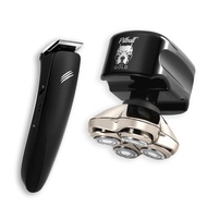 Skull Shaver Pitbull Gold PRO Electric Razor & Baby Beast Trimmer for Men - Best Bald Head Shaver an