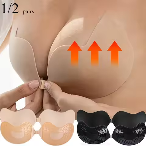 High-quality Silicone Self-Adhesive Bra PadInvisible Push Up Bra for Women Backless Strapless Bra Se