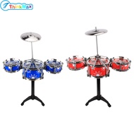 Jazz Drum Set Toy For Kids Musical Instruments Toys Drum Kit With Cymbal Drumsticks Gift For Boys Girls