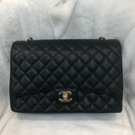Chanel 荔牛 黑金 Jumbo 33cm XC546