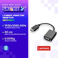 Lenovo HDMI to VGA Converter | Full HD 1080P | High-Quality Adapter for Monitor/Projector (Part Numb