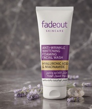 Fadeout skincare anti-wrinkle whitening foaming face wash hyaluronic acid & niacinamide