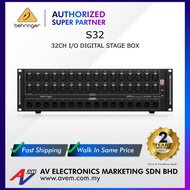 BEHRINGER S32 I/O Box with 32 Remote-Controllable MIDAS Preamps, 16 Outputs and AES50 Networking fea