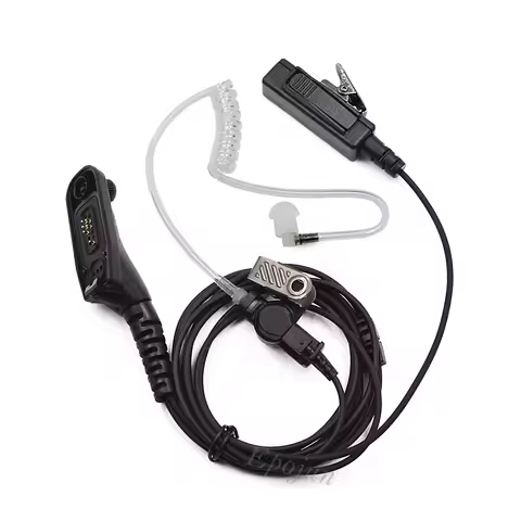 Police Walkie Talkie Earpiece Headset Headphone PTT Mic for Motorola Radio DP4400 DP4401 DP4600 DP48