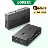 UGREEN USB HDMI KVM Switch 4K Ultra HD HDMI Switcher Box For Sharing Monitor